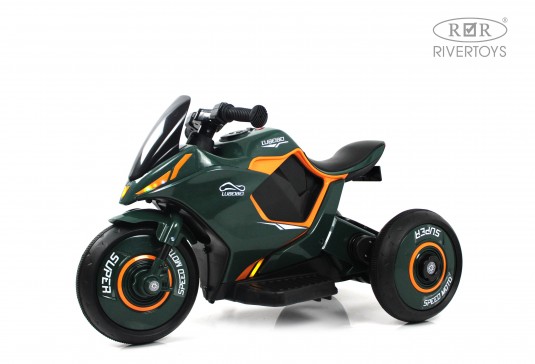 Детский электромотоцикл G004GG зеленый