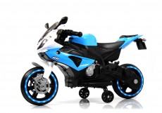 Детский электромотоцикл X002XX бело-синий