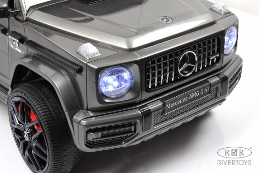 Детский электромобиль Mercedes-Benz G63 (O111OO) серый глянец