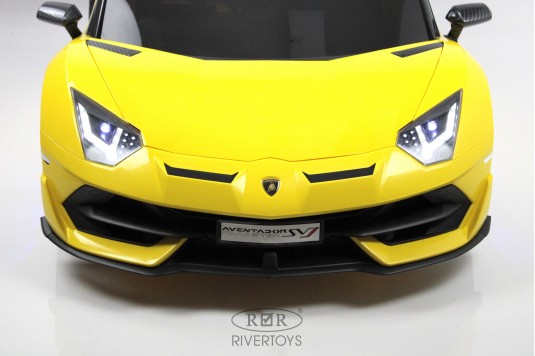 Детский электромобиль Lamborghini Aventador SVJ (A111MP) желтый