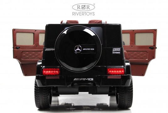 Детский электромобиль Mercedes-Benz G65 (E111EE) черный глянец