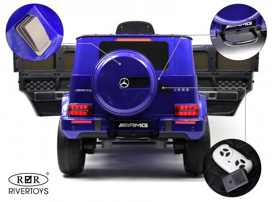 Детский электромобиль Mercedes-Benz G63 4WD (K999KK) синий глянец