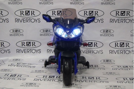 Детский электромотоцикл E222KX синий