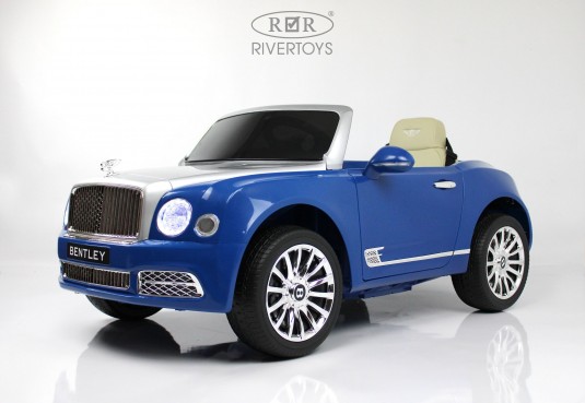 Детский электромобиль Bentley Mulsanne (JE1006) сине-белый