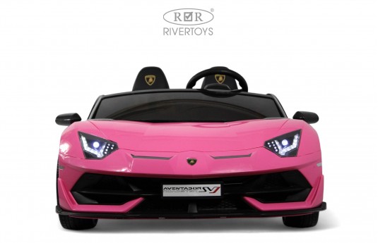 Детский электромобиль Lamborghini Aventador SVJ (A111MP) розовый