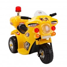 Детский электромотоцикл 998 желтый
