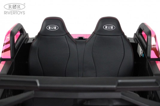 Детский электромобиль A707AA LUX NEW 4WD розовый камуфляж