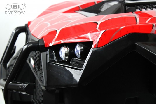 Детский электромобиль A707AA LUX NEW 4WD красный спайдер