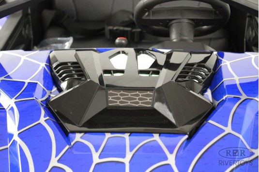 Детский электромобиль A707AA LUX NEW 4WD синий спайдер