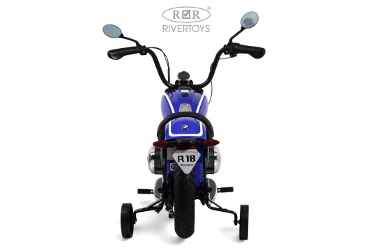 Детский электромотоцикл BMW R18 (A777AA-NEW) синий Детский электромотоцикл BMW R18 (A777AA-NEW) синий