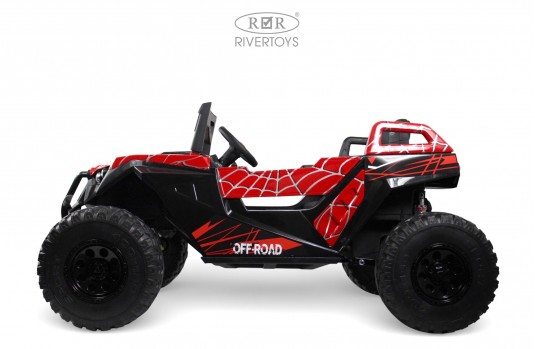 Детский электромобиль A707AA LUX NEW 4WD красный спайдер